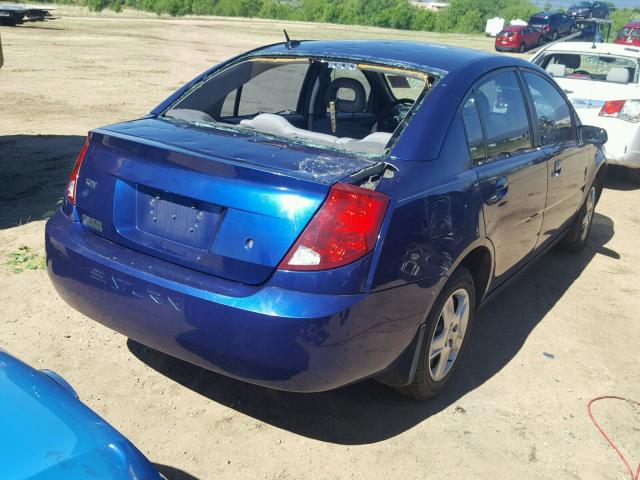 1G8AZ55F16Z188756 - 2006 SATURN ION LEVEL BLUE photo 4