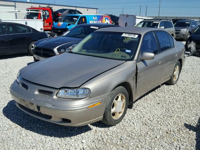 1G3NG52M0X6332736 - 1999 OLDSMOBILE CUTLASS GL GOLD photo 2