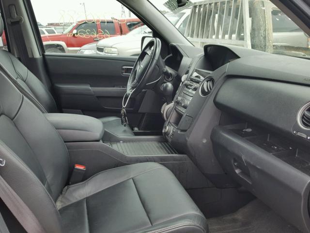 5FNYF4H79DB072428 - 2013 HONDA PILOT EXLN GRAY photo 5