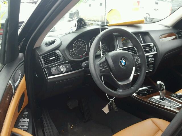 5UXWZ7C33H0X41509 - 2017 BMW X3 SDRIVE2 BLACK photo 9