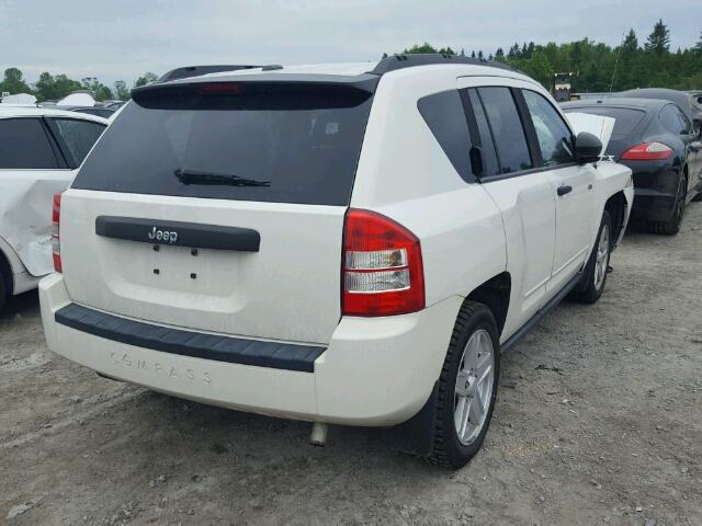 1J4FT47A19D238530 - 2009 JEEP COMPASS SP WHITE photo 4