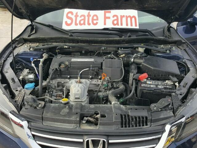 1HGCR2F75EA213564 - 2014 HONDA ACCORD BLUE photo 7