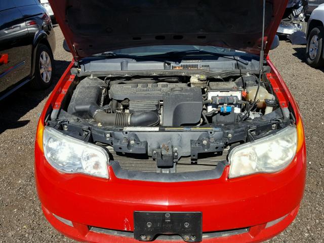 1G8AW15F66Z110040 - 2006 SATURN ION LEVEL RED photo 7