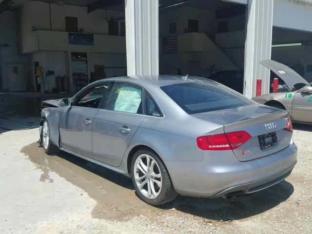 WAUDGAFL7AA172698 - 2010 AUDI S4 PREMIUM GRAY photo 3