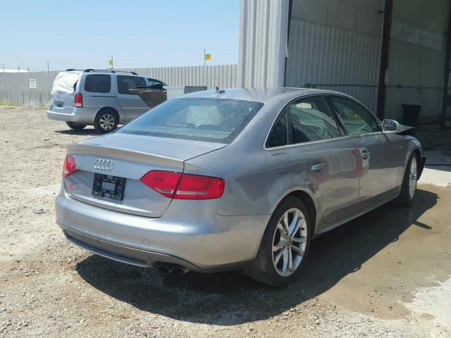 WAUDGAFL7AA172698 - 2010 AUDI S4 PREMIUM GRAY photo 4