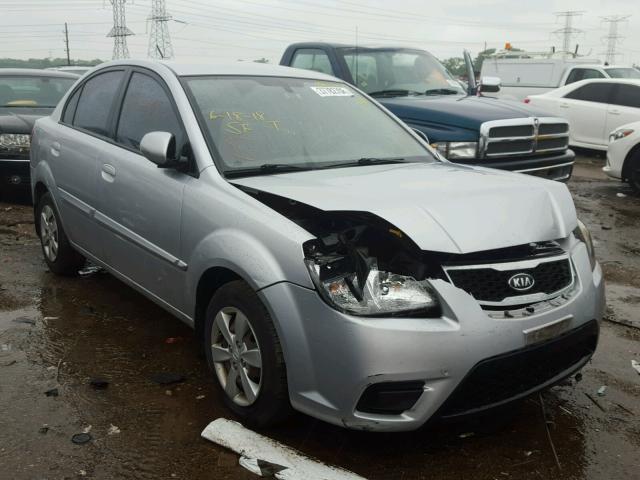 KNADH4A32A6692994 - 2010 KIA RIO LX SILVER photo 1