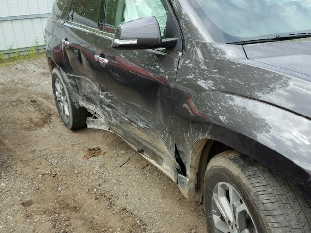 1GKKVRKD8FJ138147 - 2015 GMC ACADIA SLT ნაცრისფერი ფოტო 9