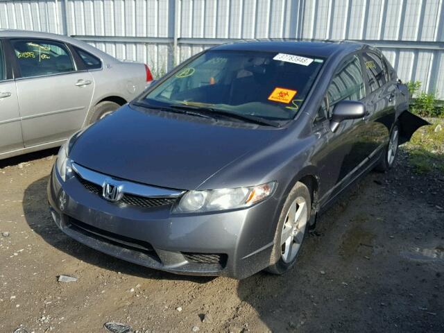 2HGFA1F66BH102413 - 2011 HONDA CIVIC LX-S GRAY photo 2