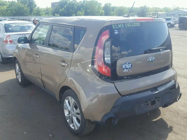 KNDJP3A50F7134129 - 2015 KIA SOUL + GOLD photo 3