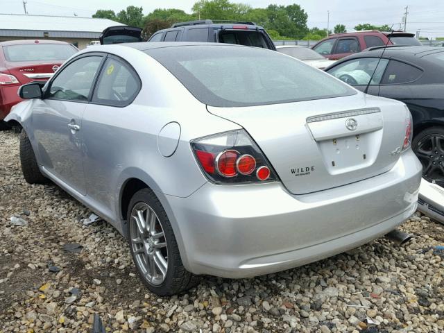 JTKDE167580271489 - 2008 SCION TC SILVER photo 3