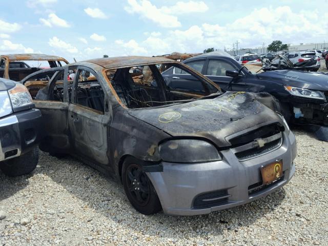 KL1TD5DE7BB121644 - 2011 CHEVROLET AVEO LS GRAY photo 1