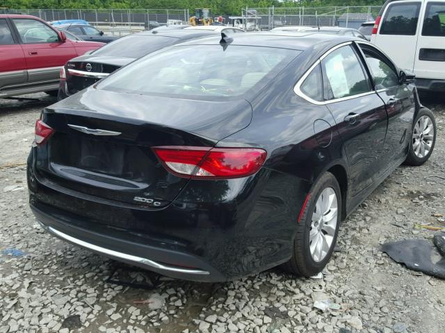 1C3CCCCB9GN109335 - 2016 CHRYSLER 200 C BLACK photo 4