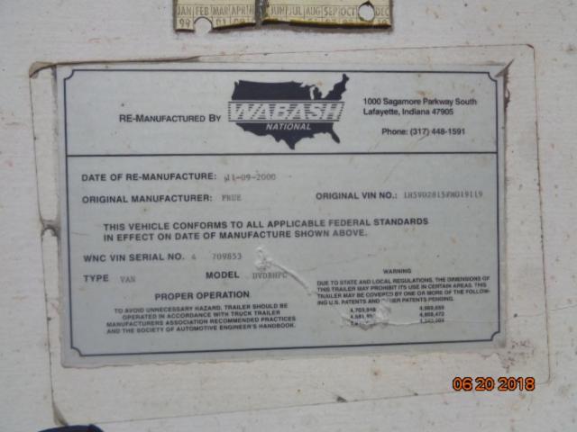 1H5V02815FM019119 - 1985 FRUH TRAILER UNKNOWN - NOT OK FOR INV. photo 10