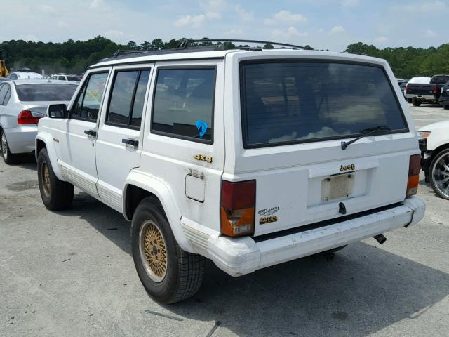 1J4FJ78S4ML589462 - 1991 JEEP CHEROKEE L WHITE photo 3