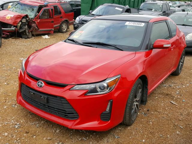 JTKJF5C7XFJ000754 - 2015 TOYOTA SCION TC 红色 照片 2