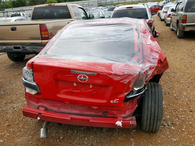 JTKJF5C7XFJ000754 - 2015 TOYOTA SCION TC 红色 照片 9