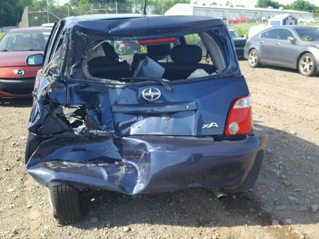 JTKKT624365022114 - 2006 TOYOTA SCION XA BLUE photo 10