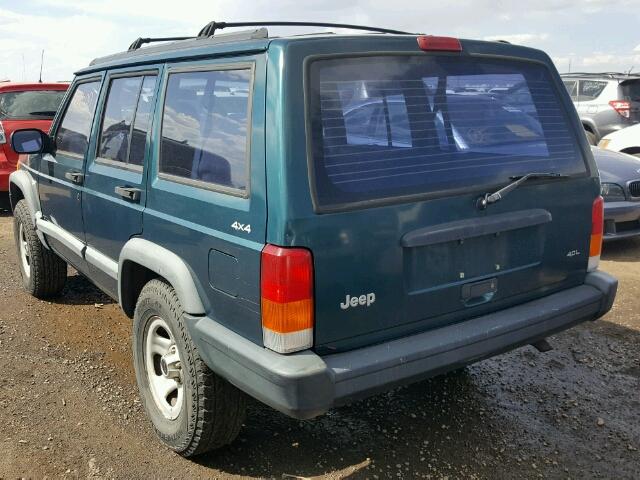 1J4FJ68S6WL193658 - 1998 JEEP CHEROKEE S GREEN photo 3