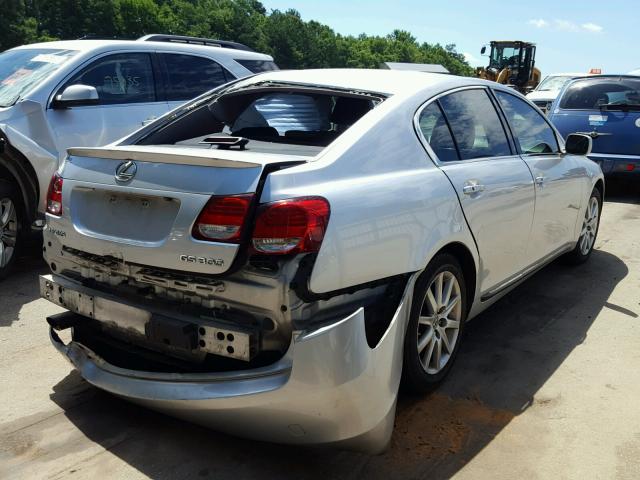 JTHBH96S265037978 - 2006 LEXUS GS300 SILVER photo 4