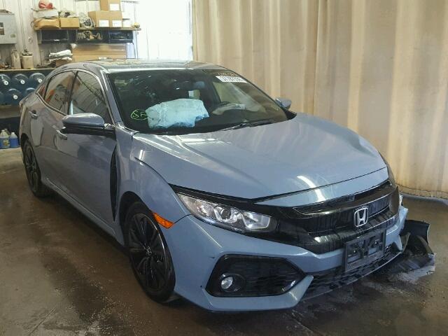 SHHFK7H73HU201112 - 2017 HONDA CIVIC EXL BLUE photo 1