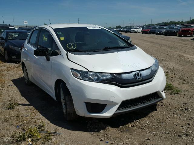 3HGGK5H55FM759093 - 2015 HONDA FIT LX WHITE photo 1