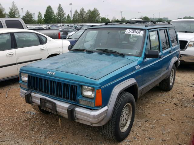 1J4FJ78S9RL241339 - 1994 JEEP CHEROKEE C TEAL photo 2