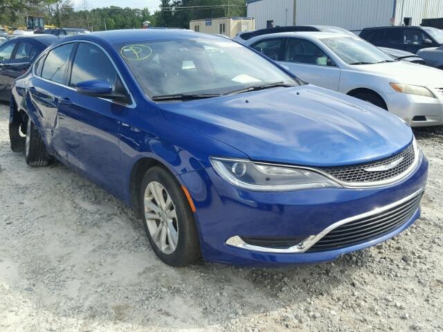 1C3CCCABXFN679491 - 2015 CHRYSLER 200 LIMITE BLUE photo 1