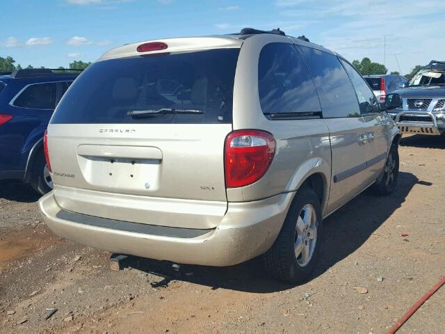 1D4GP45R35B325264 - 2005 DODGE CARAVAN SX BEIGE photo 4