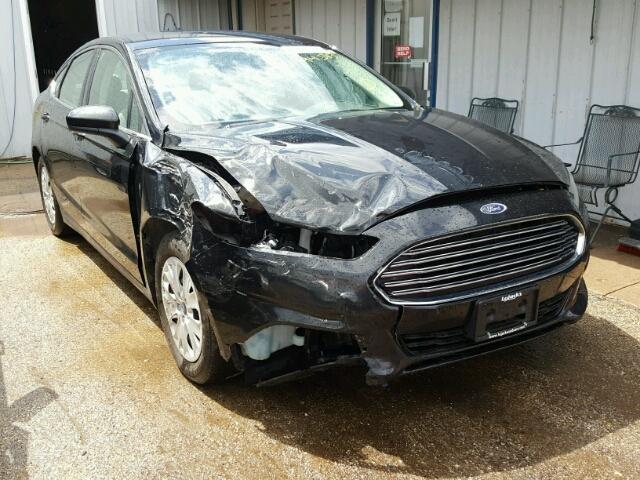 3FA6P0G74ER326129 - 2014 FORD FUSION S BLACK photo 1