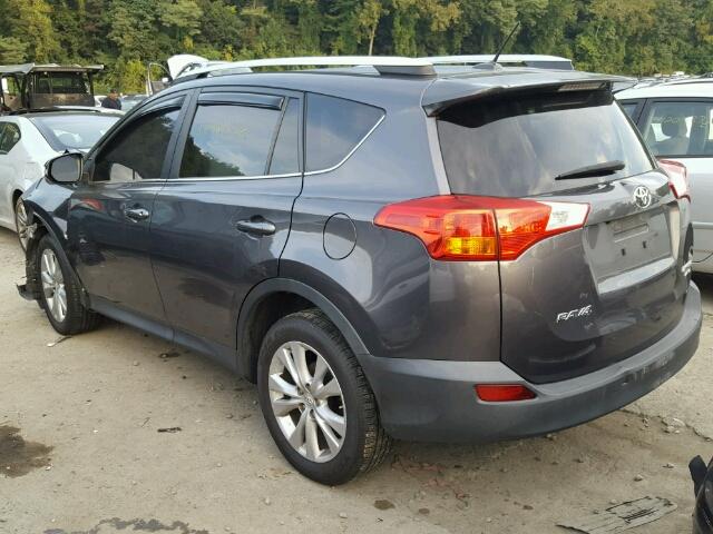 2T3DFREV2EW149988 - 2014 TOYOTA RAV4 LIMIT GRAY photo 3