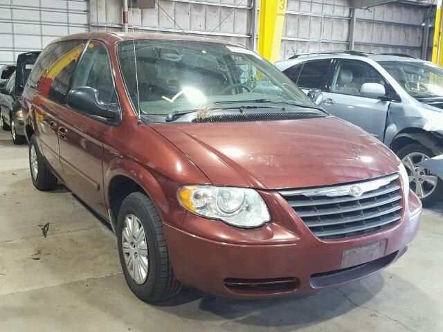 2A4GP44R77R157643 - 2007 CHRYSLER TOWN & COU MAROON photo 1
