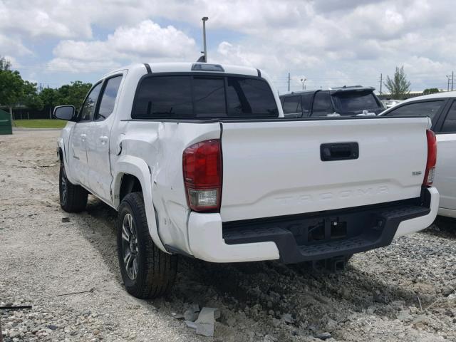 3TMCZ5AN4GM042236 - 2016 TOYOTA TACOMA DOU WHITE photo 3