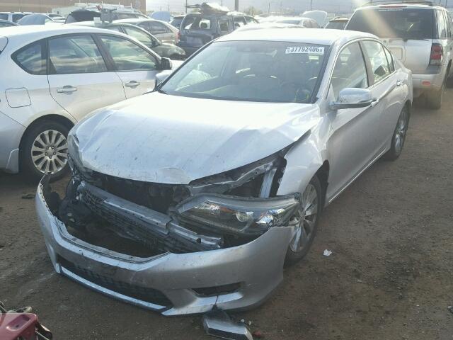 1HGCR2F87DA119306 - 2013 HONDA ACCORD EXL SILVER photo 2