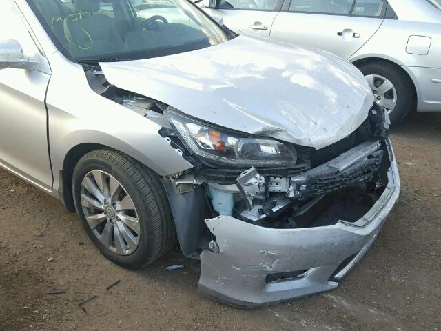 1HGCR2F87DA119306 - 2013 HONDA ACCORD EXL SILVER photo 9