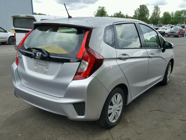 JHMGK5H51GS009213 - 2016 HONDA FIT LX SILVER photo 4