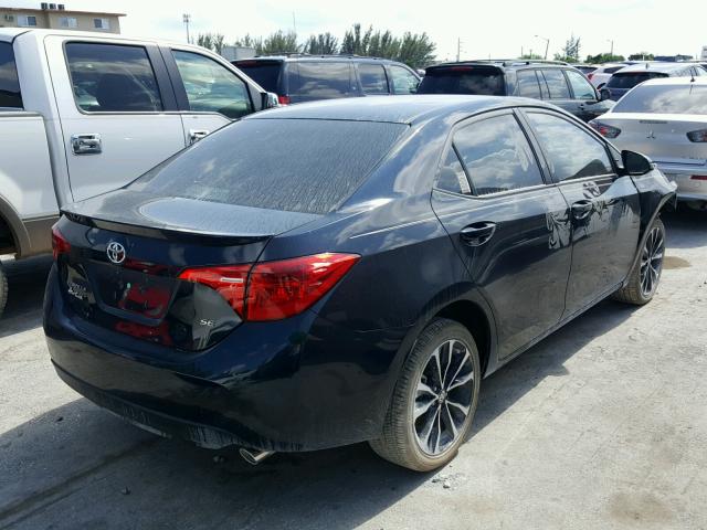 5YFBURHE6JP761723 - 2018 TOYOTA COROLLA L BLACK photo 4