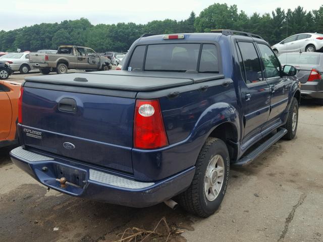 1FMZU77K34UA23536 - 2004 FORD EXPLORER S BLUE photo 4