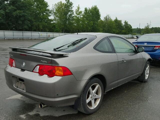 JH4DC53032C024732 - 2002 ACURA RSX TYPE-S GRAY photo 4