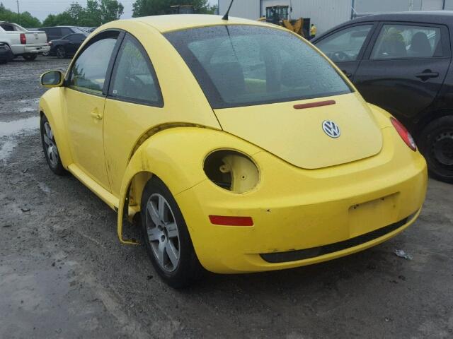 3VWRW21C26M400218 - 2006 VOLKSWAGEN NEW BEETLE YELLOW photo 3