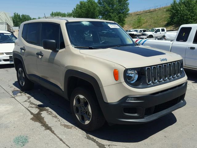 ZACCJBAW1GPD12101 - 2016 JEEP RENEGADE S TAN photo 1