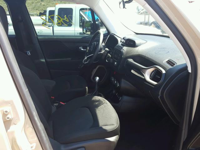 ZACCJBAW1GPD12101 - 2016 JEEP RENEGADE S თაფლისფერი ფოტო 5