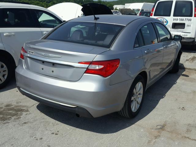 1C3CCBBBXDN510304 - 2013 CHRYSLER 200 TOURIN GRAY photo 4