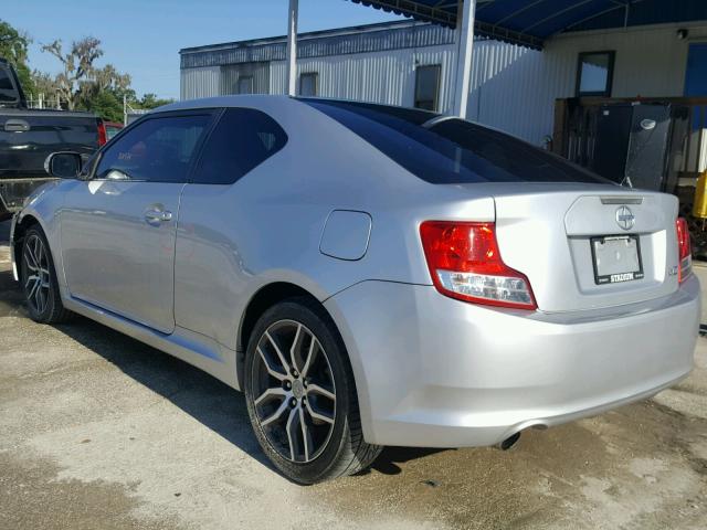 JTKJF5C71B3007073 - 2011 TOYOTA SCION TC 银色 照片 3