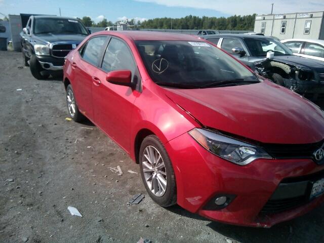 5YFBURHE5FP231282 - 2015 TOYOTA COROLLA L RED photo 1