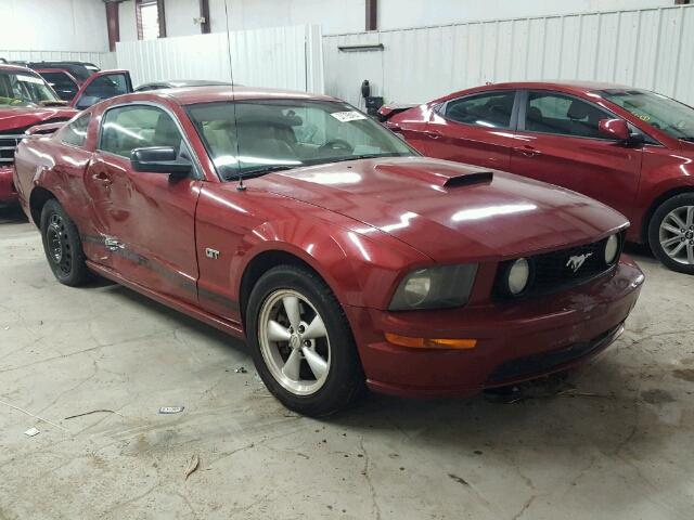 1ZVHT82H885154284 - 2008 FORD MUSTANG GT RED photo 1