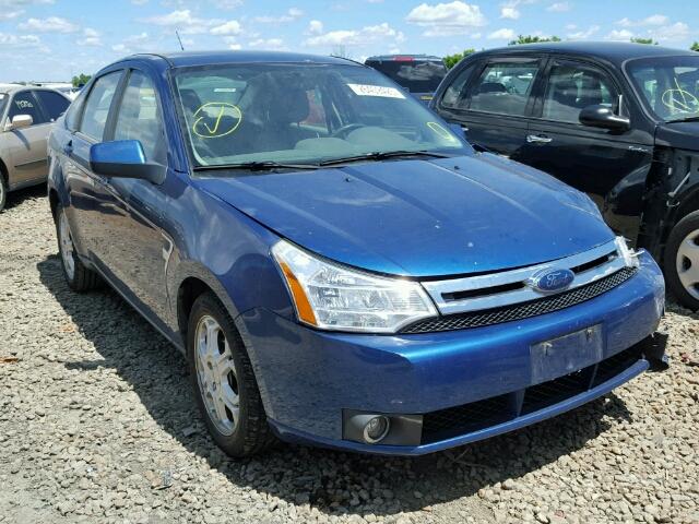 1FAHP35N18W163761 - 2008 FORD FOCUS SE BLUE photo 1