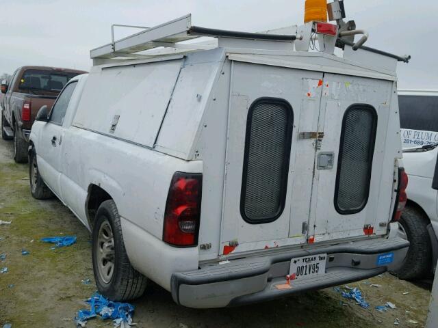 3GCEC14X77G145486 - 2007 CHEVROLET SILVERADO WHITE photo 3