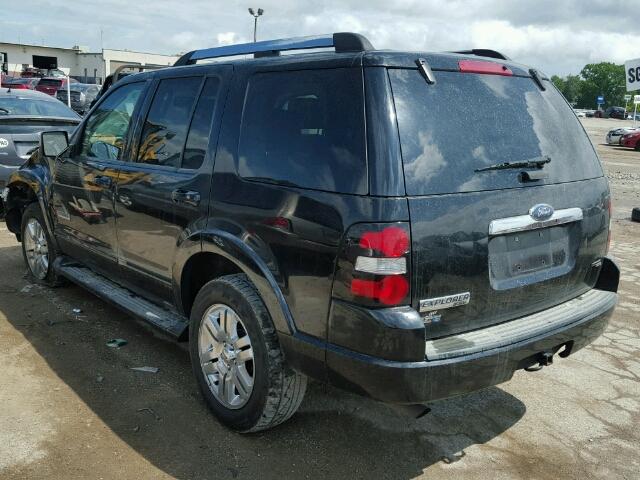 1FMEU75EX7UA71261 - 2007 FORD EXPLORER BLACK photo 3