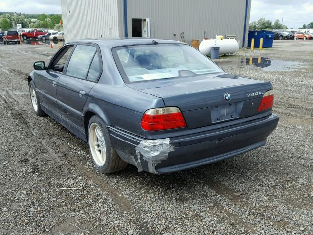 WBAGH83451DP26657 - 2001 BMW 740 IL BLUE photo 3