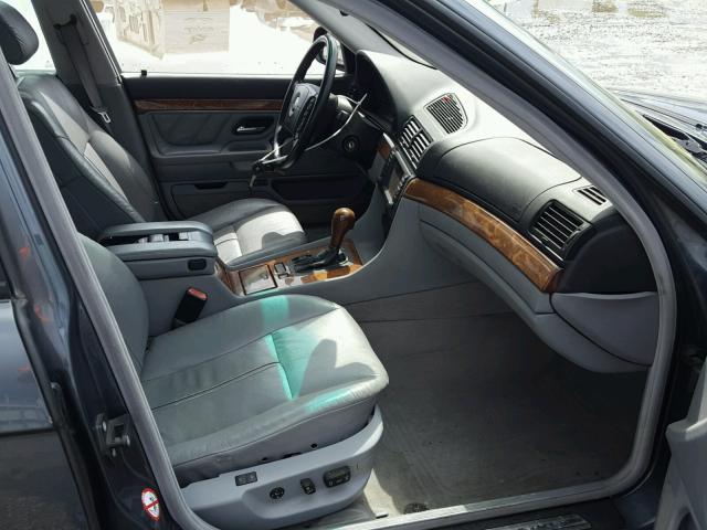 WBAGH83451DP26657 - 2001 BMW 740 IL BLUE photo 5